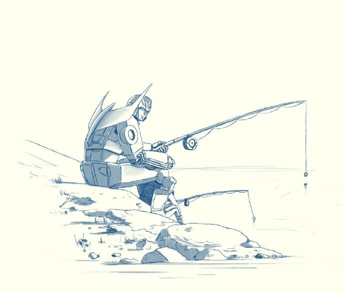 线稿|变形金刚纪念版封面设计线稿