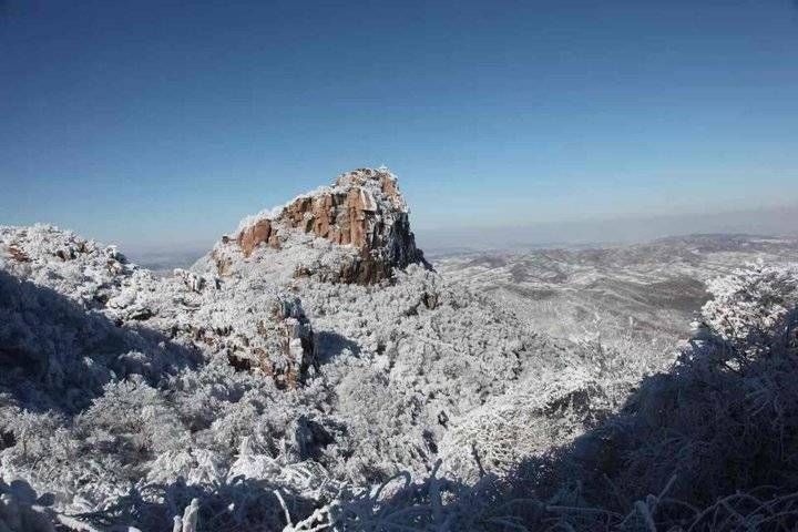 仙境|小雪之后的沂山峰顶仿佛人间仙境