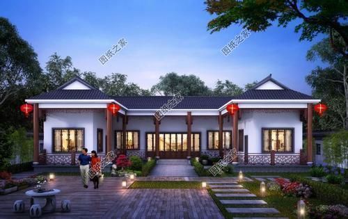 三合院|乡村普通别墅房子户型图,这几款最受农村朋友的青睐,一起来看看吧