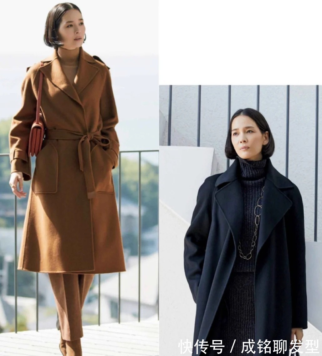 颜色|50岁女人最美的冬日大衣穿搭!简单的款式色彩低调,照样精致优雅