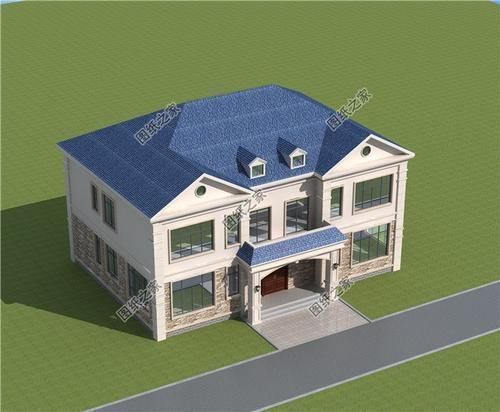 二层|农村两户连体二层别墅,省钱又省力,两家人齐聚一堂