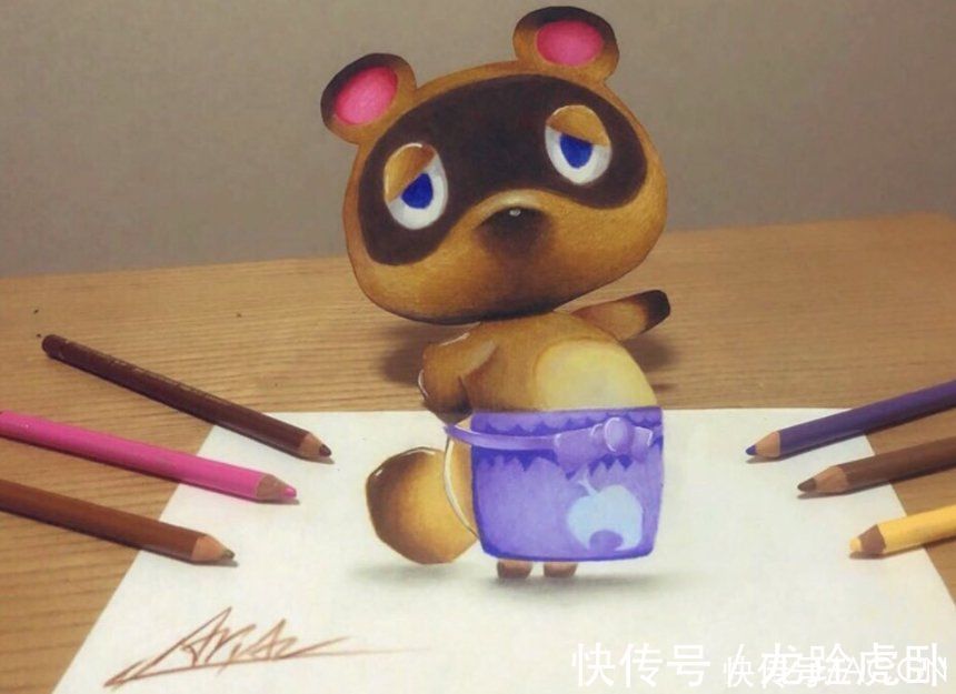 动漫角色|大佬绘制3D版祢豆子,远看像手办,本手残知道原理也画不出来