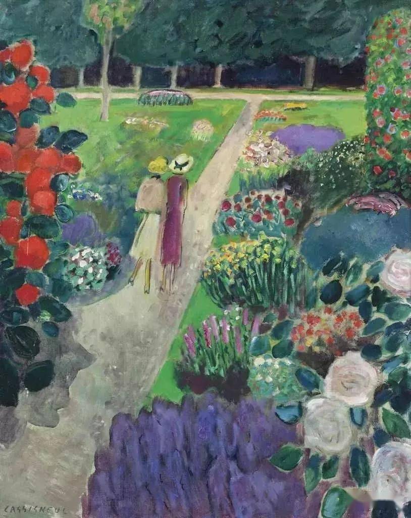 野兽主义#皮埃尔·卡西尼尔:领略野兽主义奔放节奏和表现主义浓烈意蕴油画作品