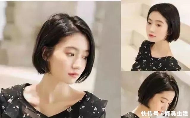 圆脸|圆脸、方脸、大脸如何才能显脸小?选这几款短发就行!