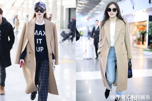 明星们最爱的纯色大衣穿搭集锦，开春让你的造型简约又时髦