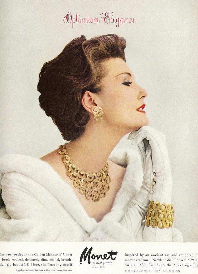 优雅|上游时尚|上世纪的珠宝海报,延续着时光的璀璨优雅