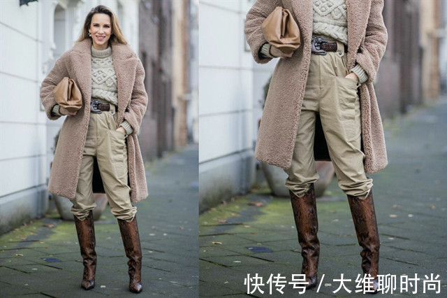 leon 穿不腻的米色,与少量棕色搭配会更时髦,学会这点还能穿出高级感