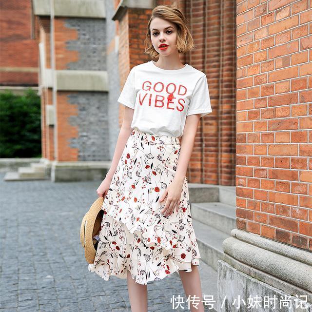 韩版|不规则半身裙,个性与妩媚的碰撞