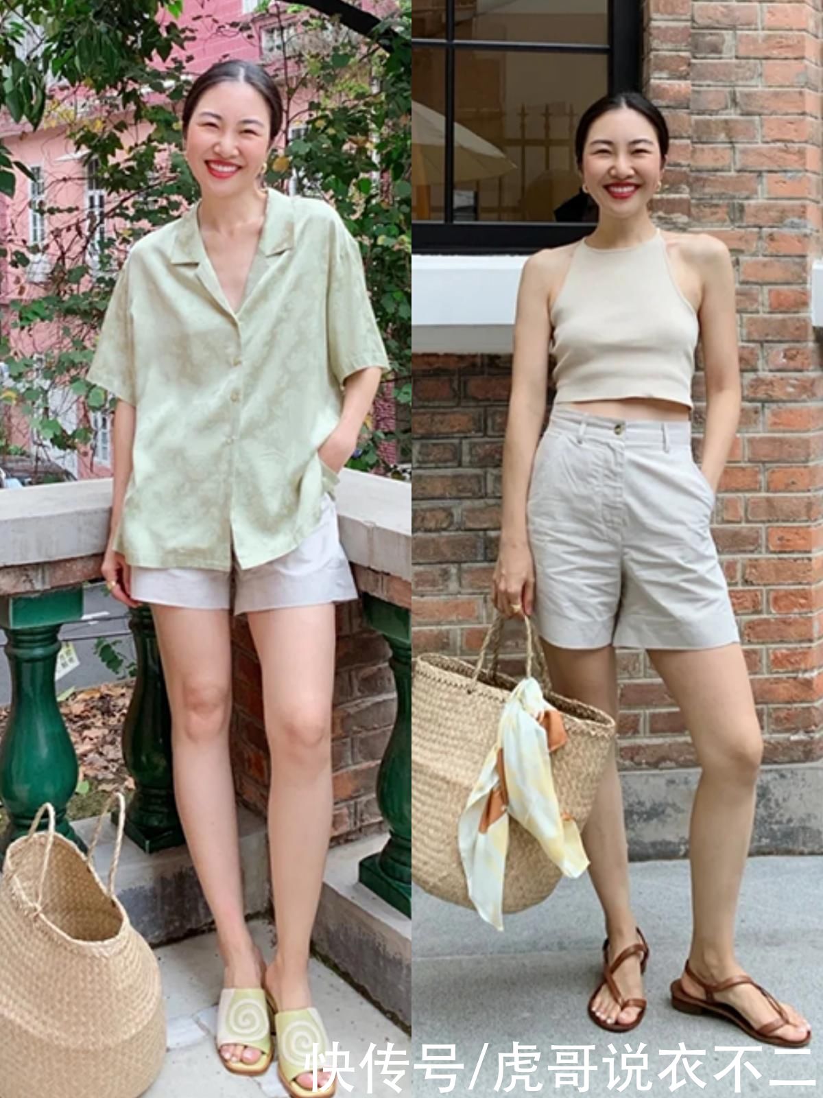 女人|40岁女人的“无龄感”穿搭，靠5种基础款就行了，简约减龄又时髦