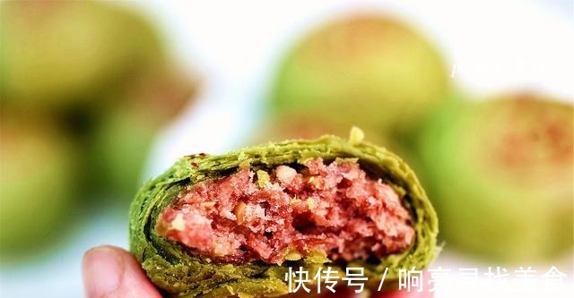 抹茶|抹茶鲜花饼,花香四溢酥到掉渣,一开口停不了,完美配方一学就会!