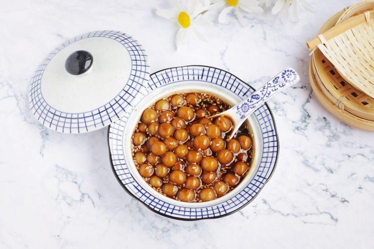 红糖糯米小圆子，软糯好吃健脾开胃，在家也能做美食