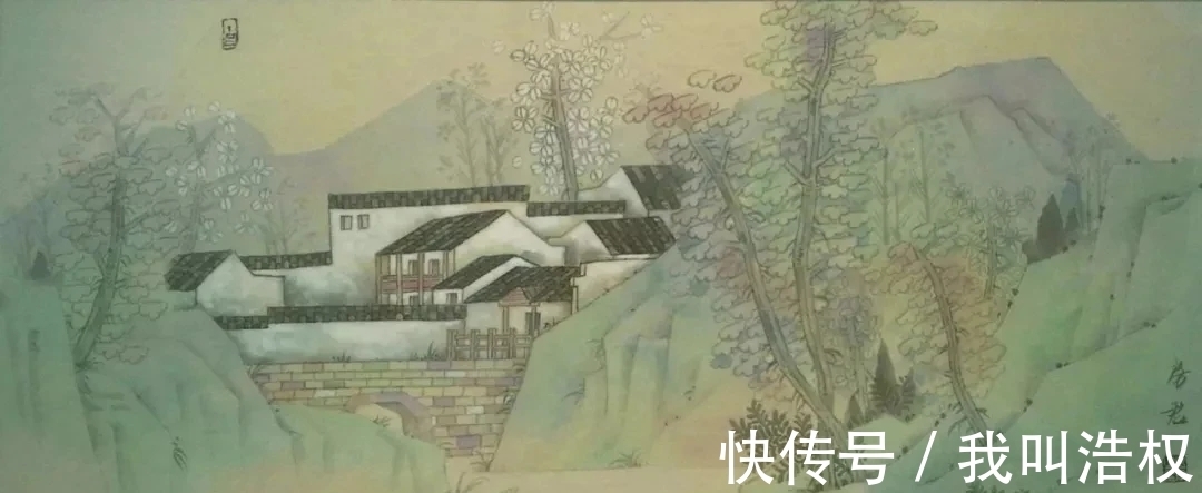 房军#工写之间,山东画院房军山水画