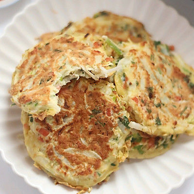 鸡蛋煎饼|白萝卜鸡蛋煎饼