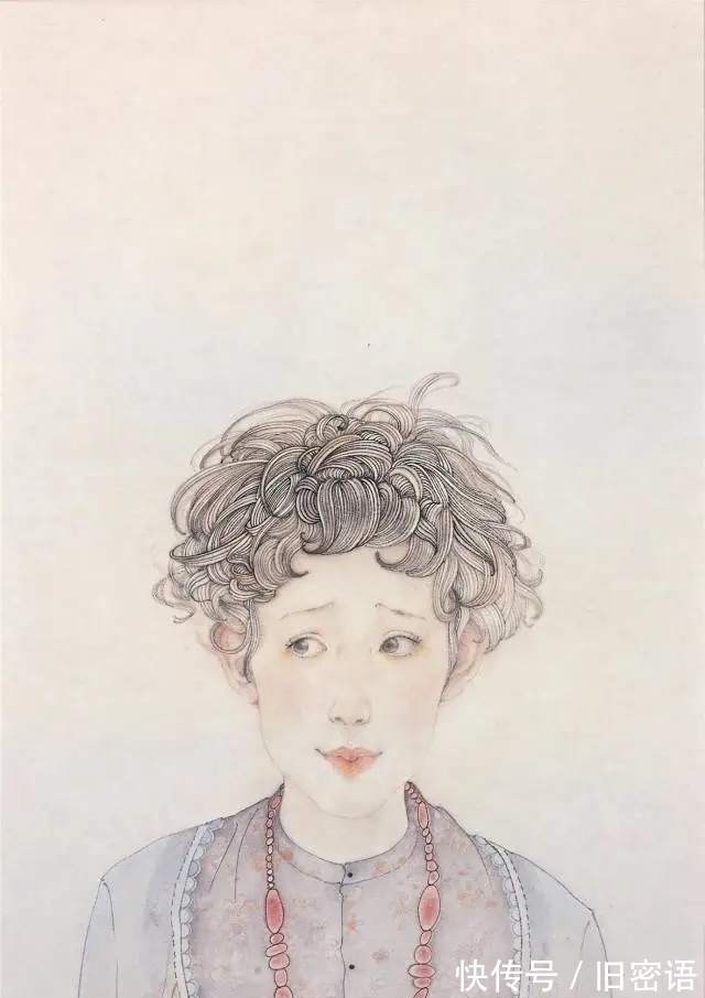 国画家#国画新锐｜何馥君人物画，细腻入微，清雅明净