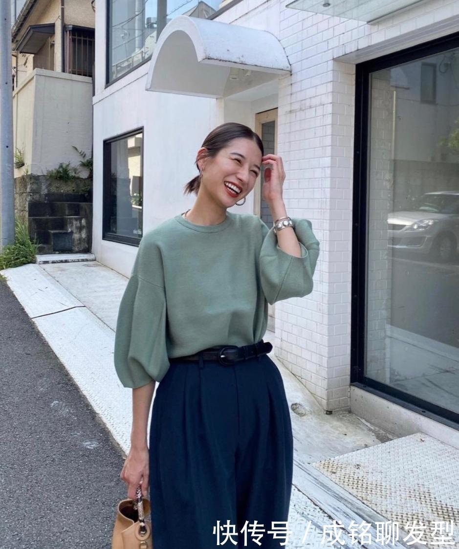 腰线|小个子穿搭模板，身高155日本博主示范显高穿法，轻松穿出高挑感