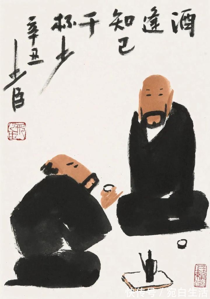 花鸟|变通!好的画家都善变,看黑乎乎的花鸟画家画人物啥样?