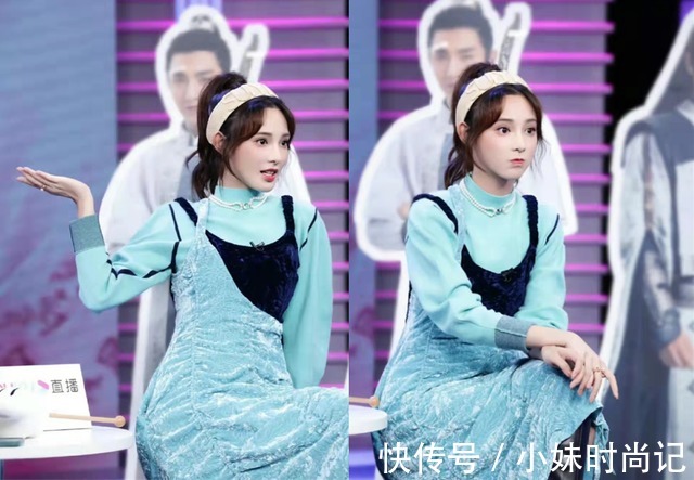 时尚|彭小苒生图也很精致,身穿黑白条纹长裙,优雅温柔,看着真高级