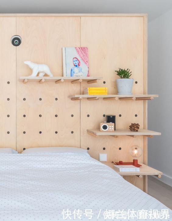 柜子|现在流行床头不靠墙，这样沿墙面打整排柜子，拿衣服都不用下床