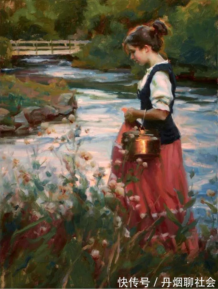 迈克尔·马尔姆!寻找生命中的光,70后印象现实主义画家迈克尔·马尔姆的油画