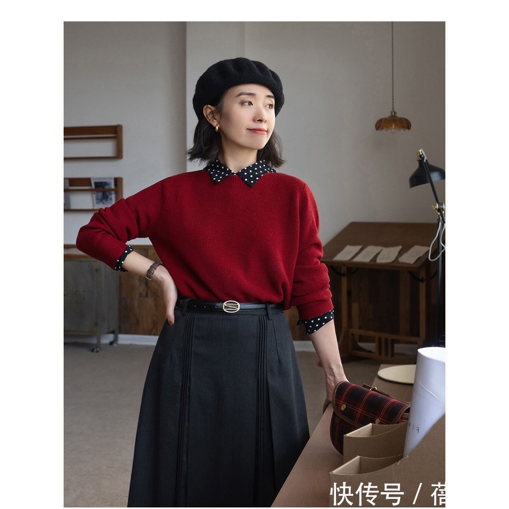 阔腿裤|针织衫很难穿出高级感?记住博主的这几招,不费力打造优雅魅力