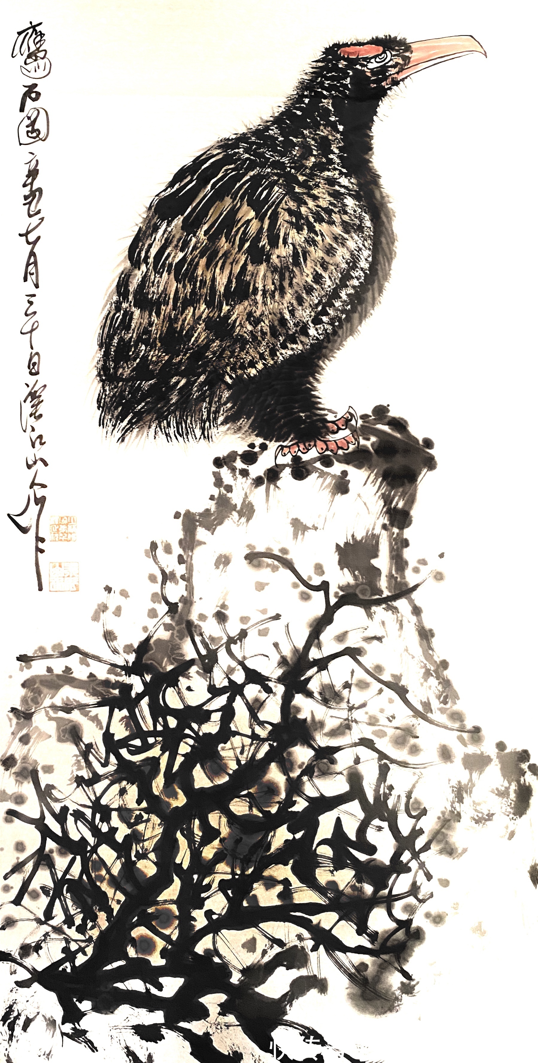 大写意@画鹰爱好——朱祖国与齐白石跨越年代的情缘