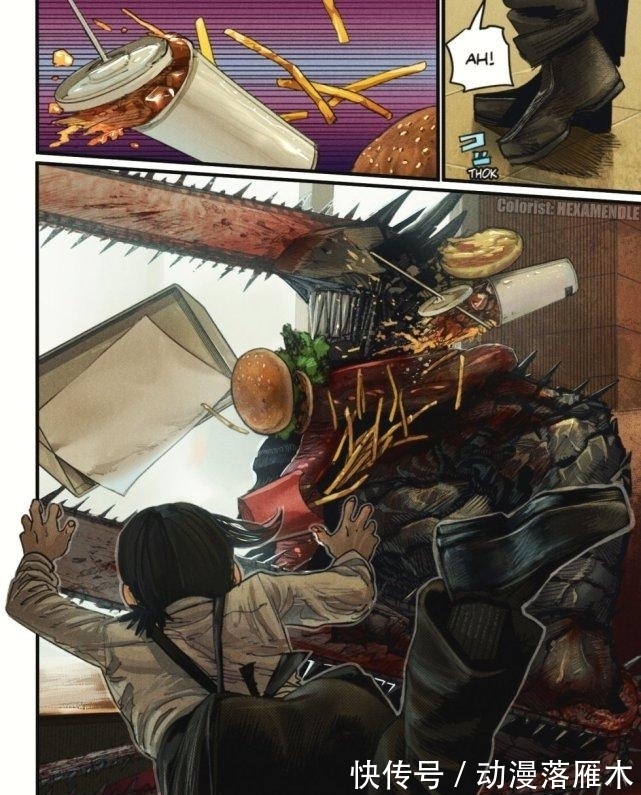 自制|又见神仙画画,国外粉丝自制《电锯人》上色版漫画