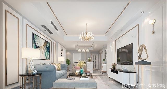 玄关|123平米现代轻奢风格，这应该是所有女性都喜欢的装修了！