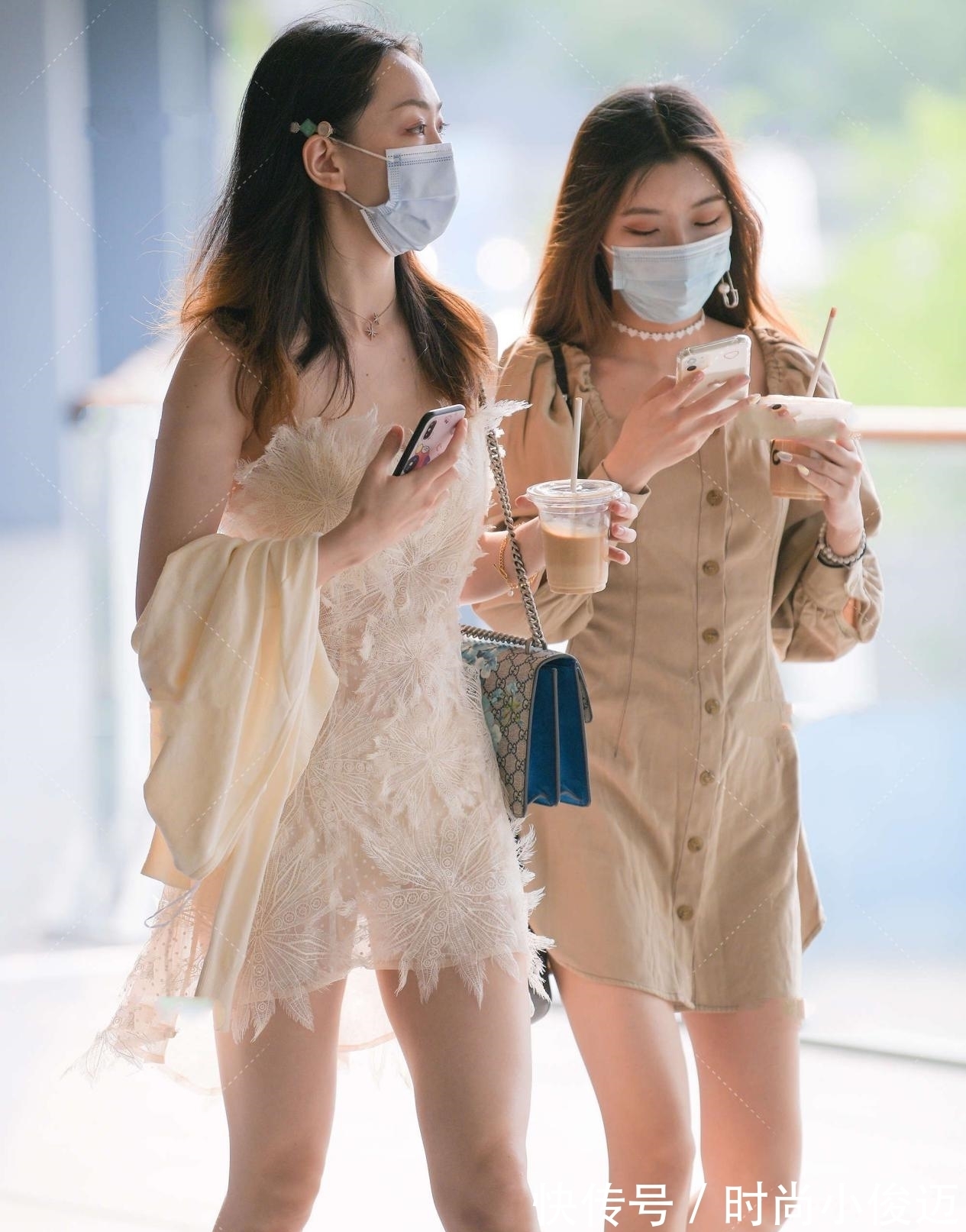 羽毛|白色羽毛裙，修身立体的剪裁，更显大气，羽毛装饰，仙气十足