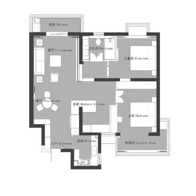 屋主|100㎡黑白色系法式风,打造了一个纯净通透、诗意缠绕的家
