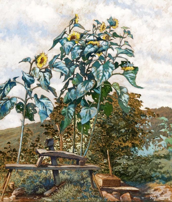 爱雨果!奥地利艺术大师,爱雨果·查勒蒙特的油画作品很清新自然!