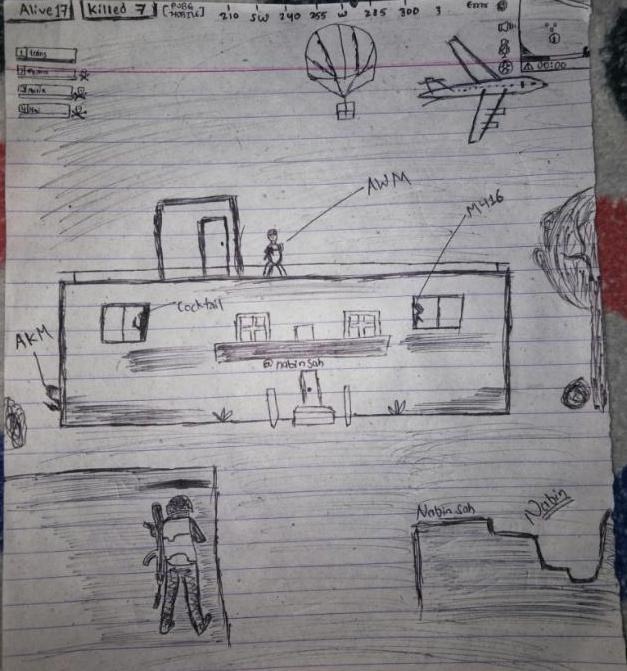 暗讽|明日之后：玩家画游戏角色素描，暗讽小学生，画画技术有待提高