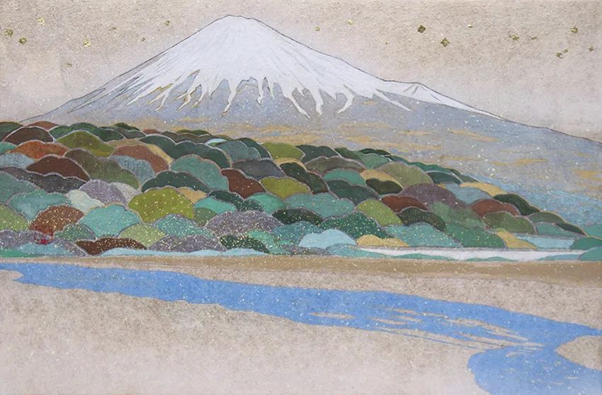 画家#这位日本画家的画有一种静谧的精致感,唤起一种沉思、空灵的感觉