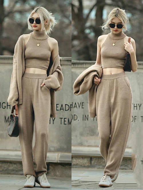 早春，我独宠“开衫”，不管是搭裙子还是裤子，模板帮都你备好了