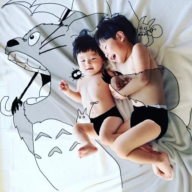 奶爸|逗比奶爸凭实力“黑”娃,把儿子画进动漫世界吸粉百万!