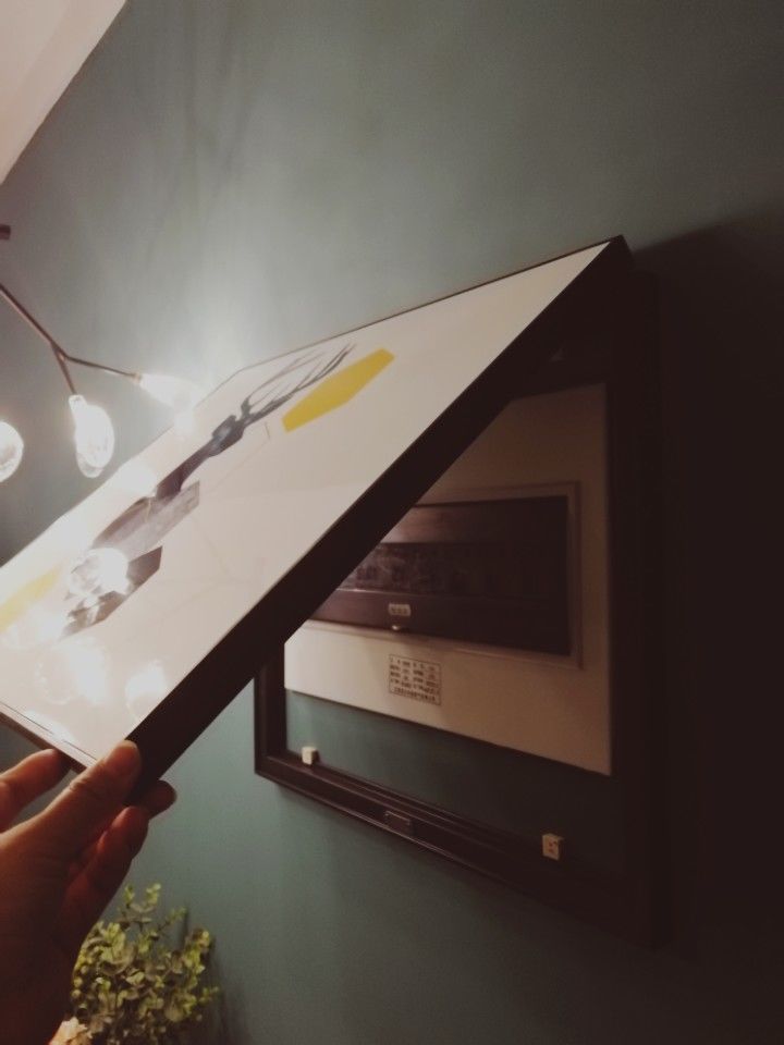 饰物|装修时可以用这四种方法美化家里的配电箱,要美丽,不要狗皮膏药