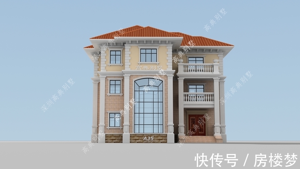 外观|这款欧式别墅满足你的所有要求,外观简洁大气,很有气质。