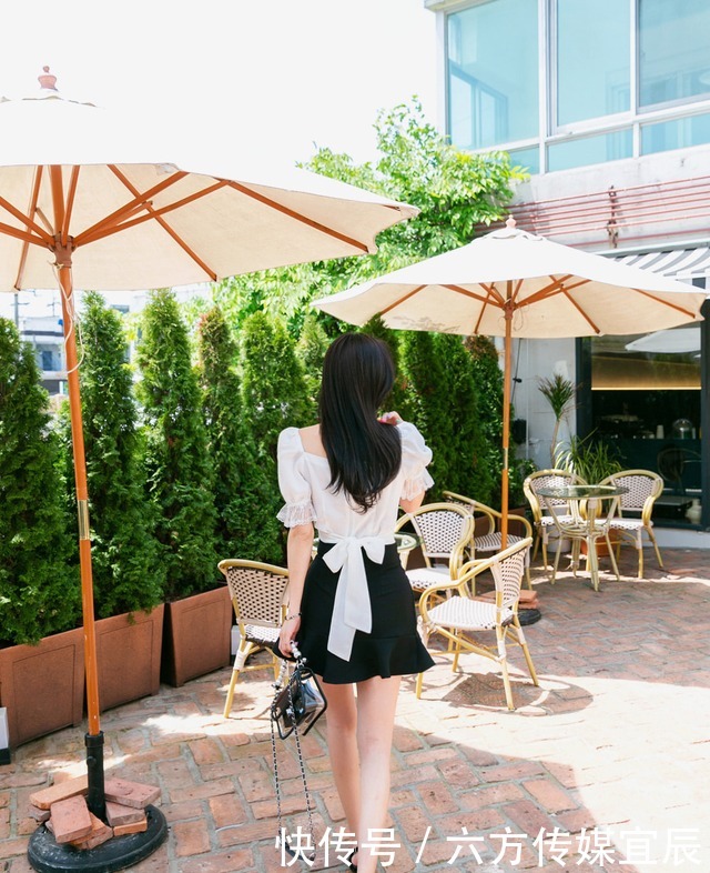 时尚|孙允珠时尚穿搭鸥鹭轻笼雪纺小洋裙,尽显小女人的可爱伊人