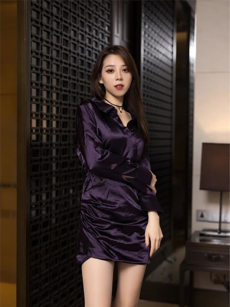 连衣裙 衬衫连衣裙, 小众的设计, 轻熟气质绽放出成熟女性的魅力