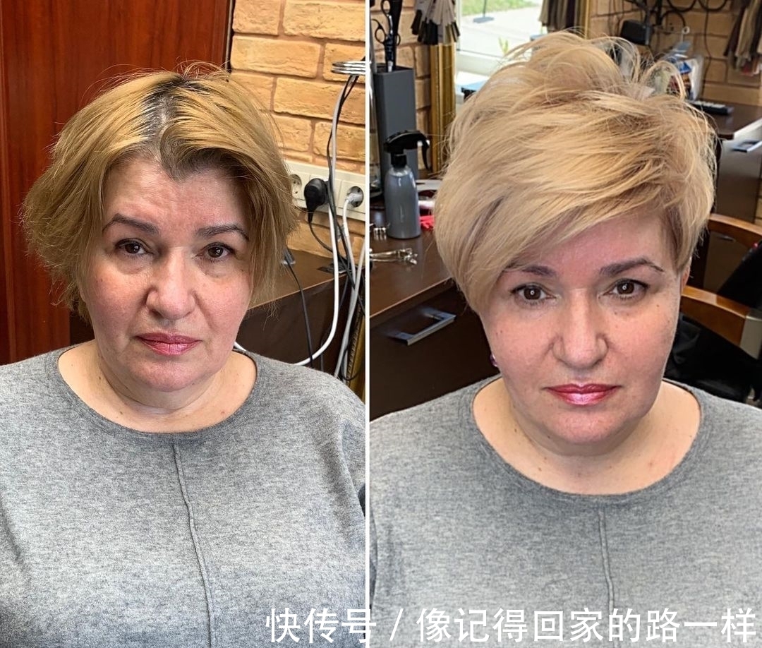 斜刘海|换发型就像换脸,中年大姐也能大不同,你看美不美