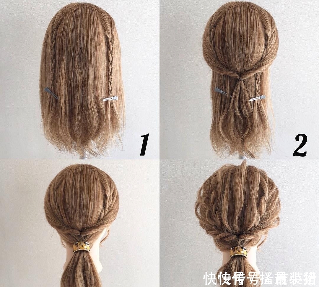 发饰|只要4步!除夕至初七8款DIY发型,不花一分钱也能美美过年!