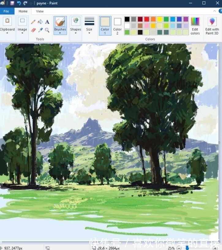 作品#不受绘画工具束缚的神人,画出一幅幅让人目瞪口呆的作品!