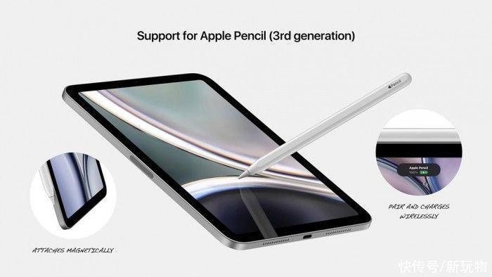 m8.4英寸无孔全面屏 iPad Mini 6高清渲染图出炉