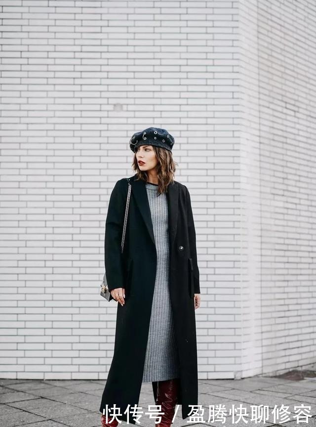 互搭|大衣+裙子=冬天最优雅的女神装