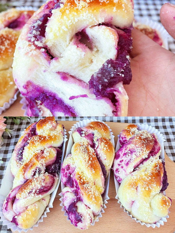 紫薯酥粒面包