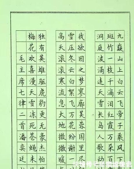 一草一木!10岁小学生用欧楷为学校题写校名,法度严谨,端庄大气,让人羡慕