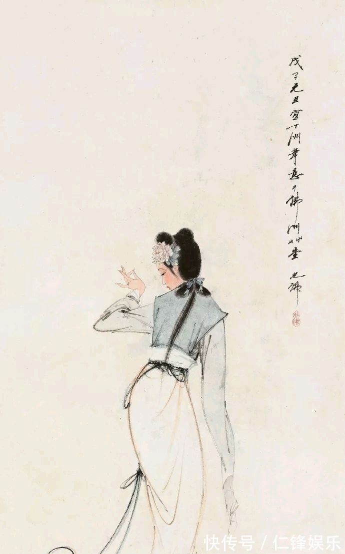 国画界#以仕女享誉画坛|国画大家胡也佛的仕女图,清新脱俗,百看不厌!