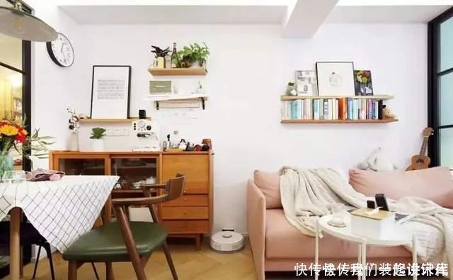 实木|46㎡小公寓：玻璃隔断通透明亮，衣帽间很迷你，干湿分类真实用！