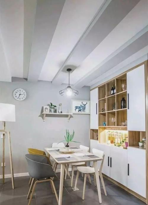 豆绿色|83㎡打造紧凑型三居，住下五口人，1㎡都没有浪费！