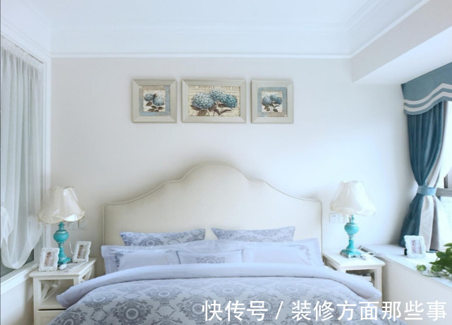 家具|70平蓝色美式风,让家具和软配成为空间的主角