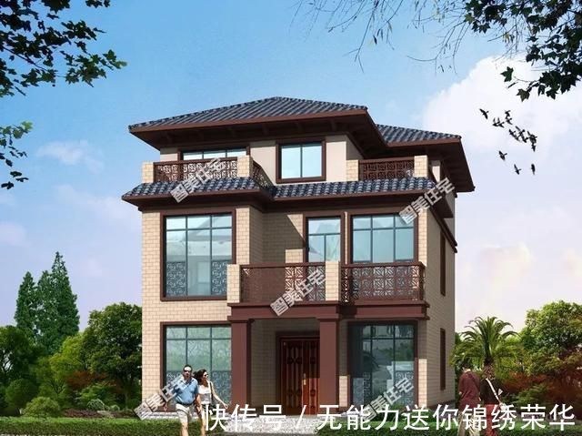 主卧室|简欧和仿古设计的两栋农村别墅，面宽9米多，都是心动款